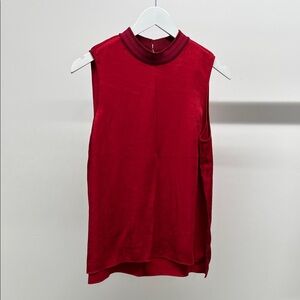Rag & Bone Rich Red Sleeveless Blouse